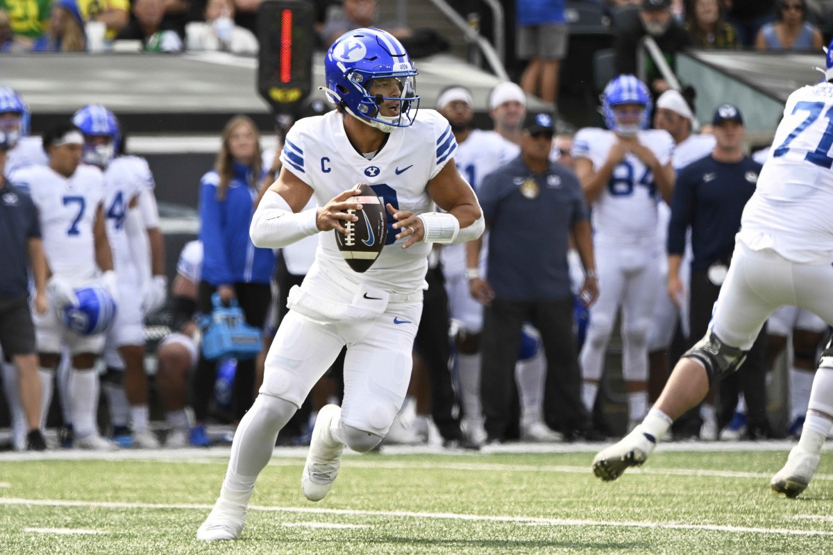 BYU vs Oregon Jaren Hall